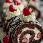 Decadent Black Forest Cake Roll First Image