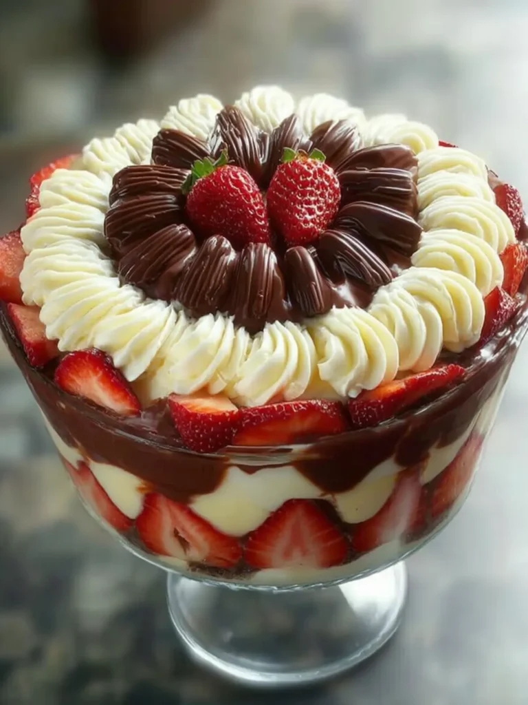 Decadent Chocolate Strawberry Trifle First Image