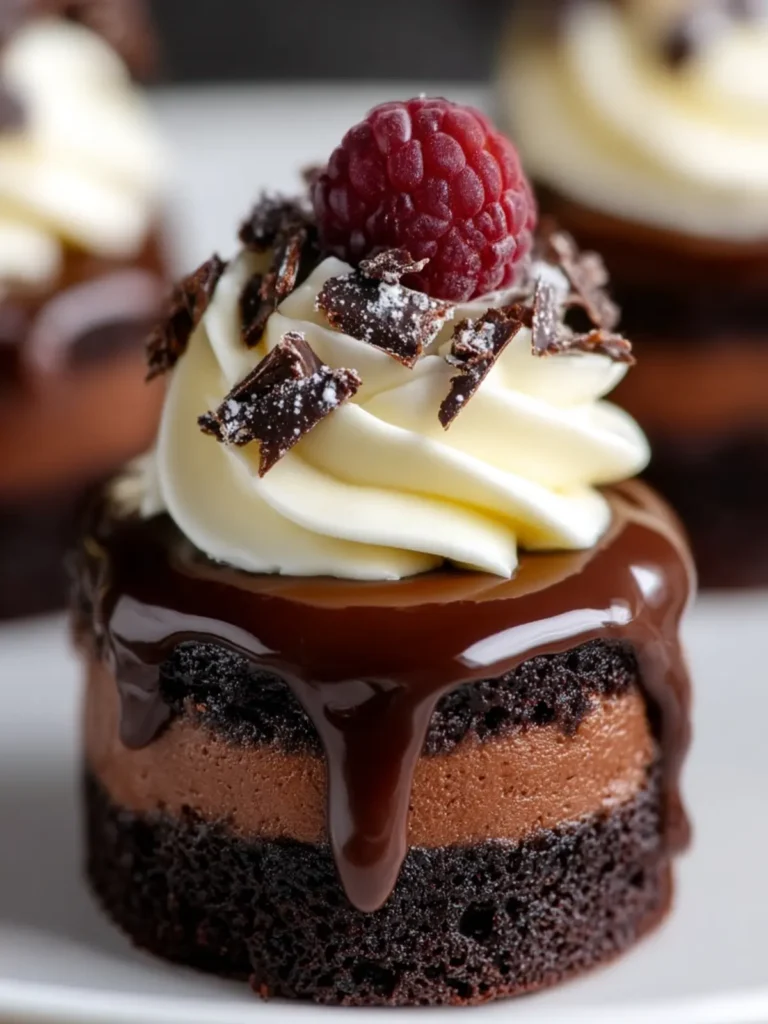 Decadent Chocolate Mini Cakes First Image