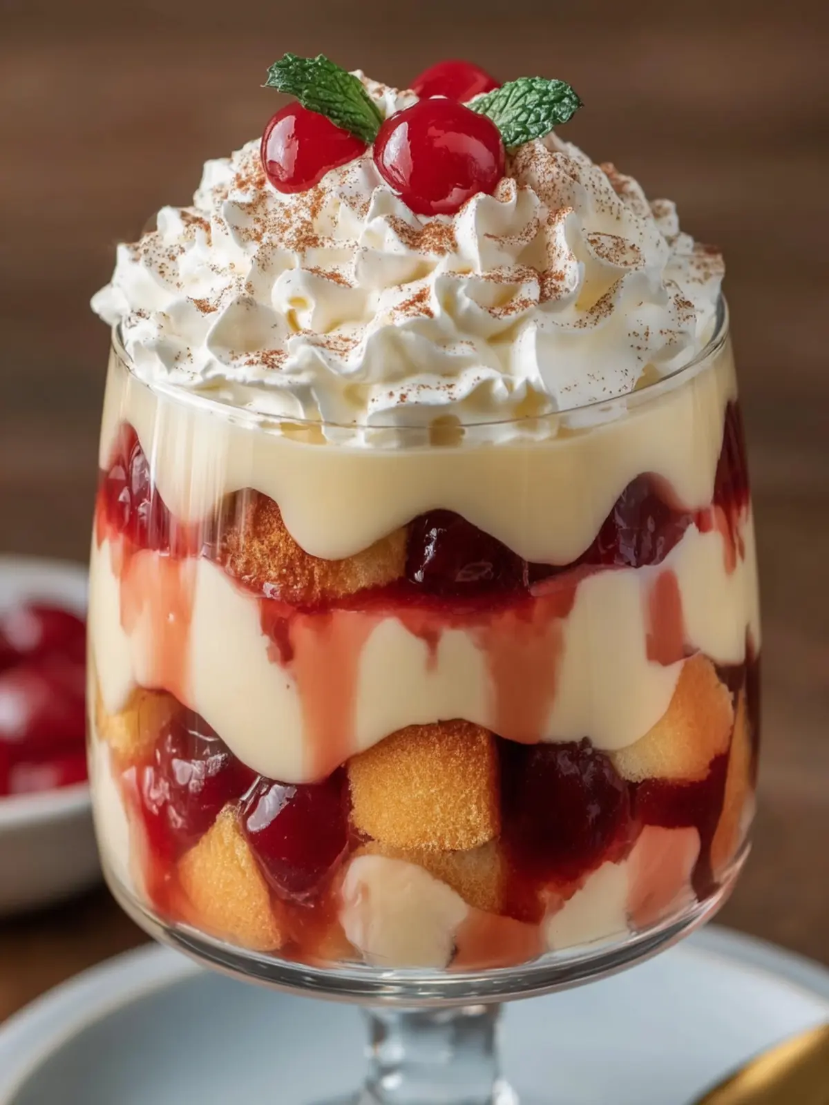Decadent Cherry Trifle Dessert First Image