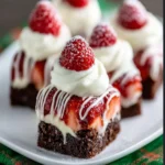 Festive Strawberry Brownie Bites First Image
