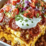 Savory Pepperoni Enchilada Bake First Image