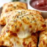 Cheesy Baked Pizza Pockets First Image