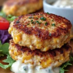 Cheddar-Stuffed Chicken Patties Recipe First Image