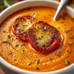 Best Creamy Roasted Garlic Tomato Soup First Image