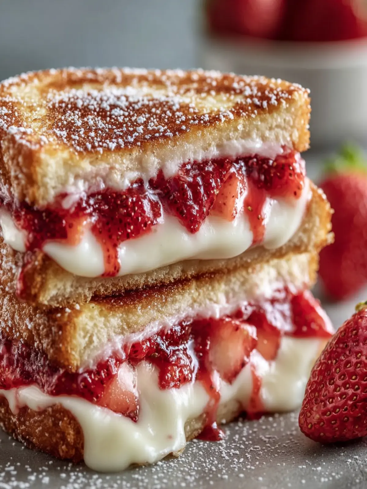 Strawberry Cream Cheese Sandwich Delight First Image
