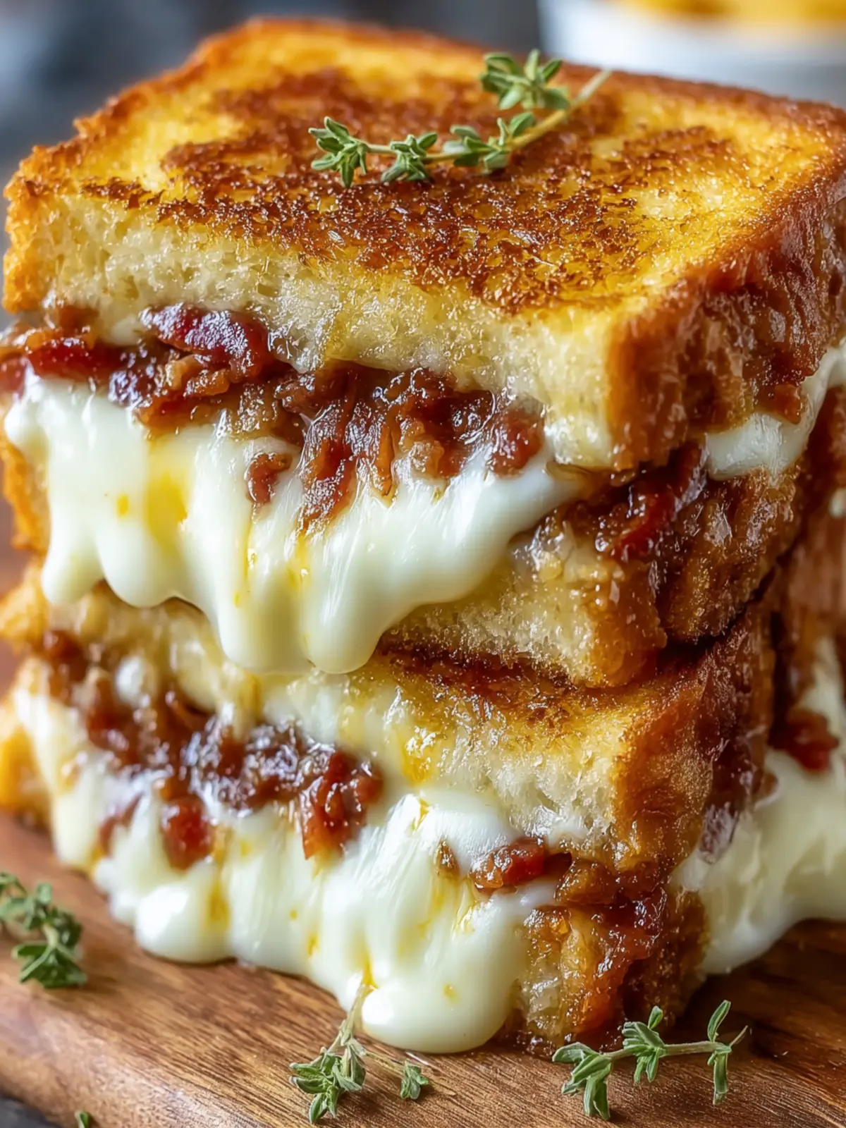 Gourmet Bacon Grilled Cheese Sandwich First Image