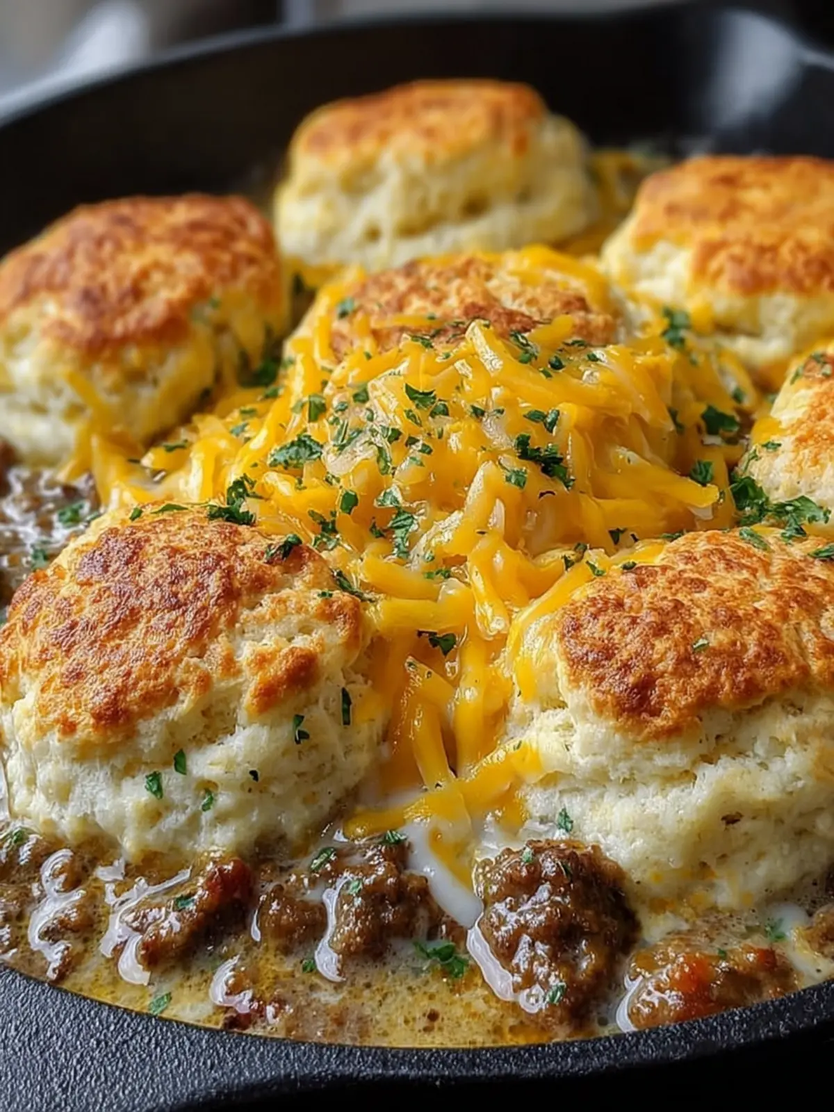 Skillet Biscuits and Sausage Gravy First Image