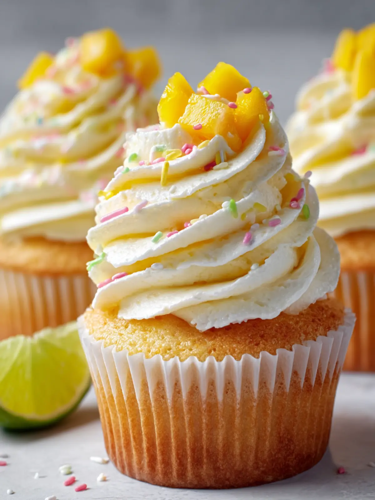 Mango Key Lime Cupcakes First Image