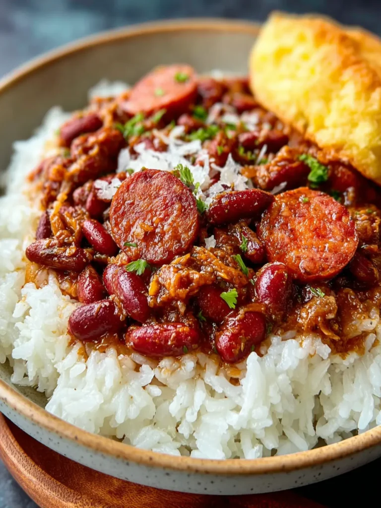 Red Beans and Rice with Smoked Sausage First Image