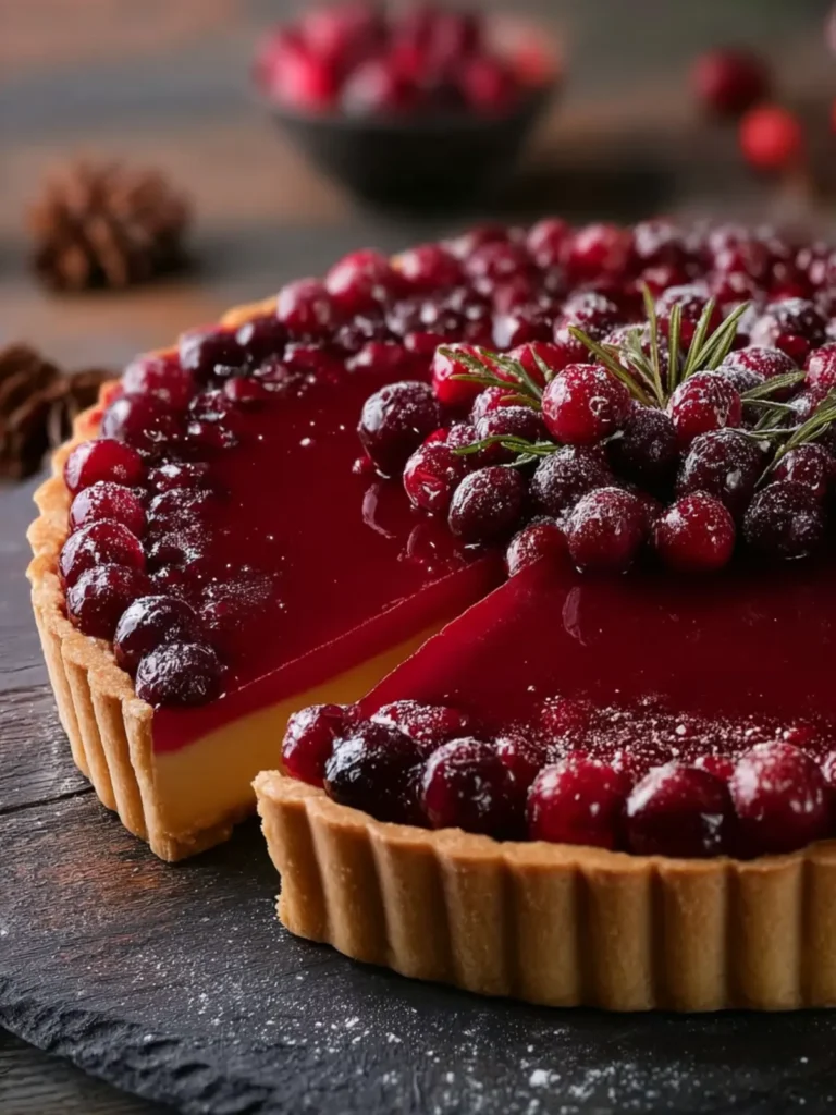 Irresistible Cranberry Curd Tart Recipe for the Holidays First Image