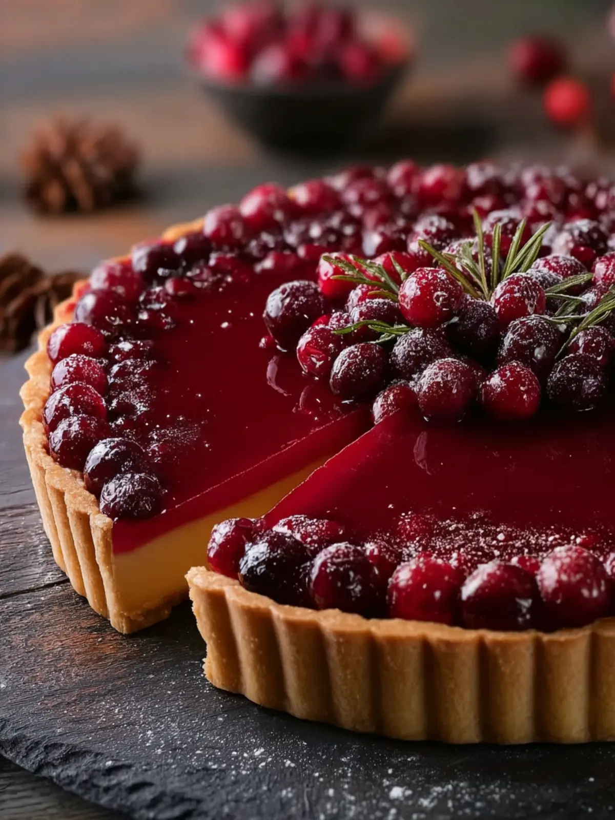 Irresistible Cranberry Curd Tart Recipe for the Holidays First Image