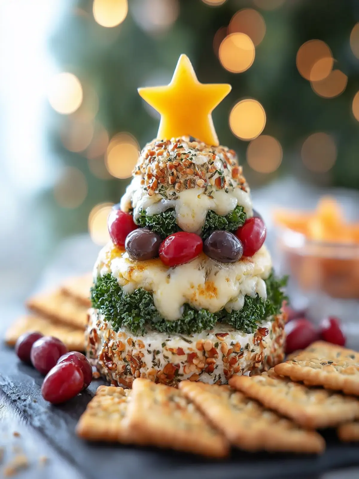 Christmas Tree Cheese Ball First Image