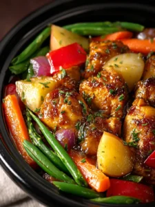 Honey Garlic Chicken With Vegetables First Image