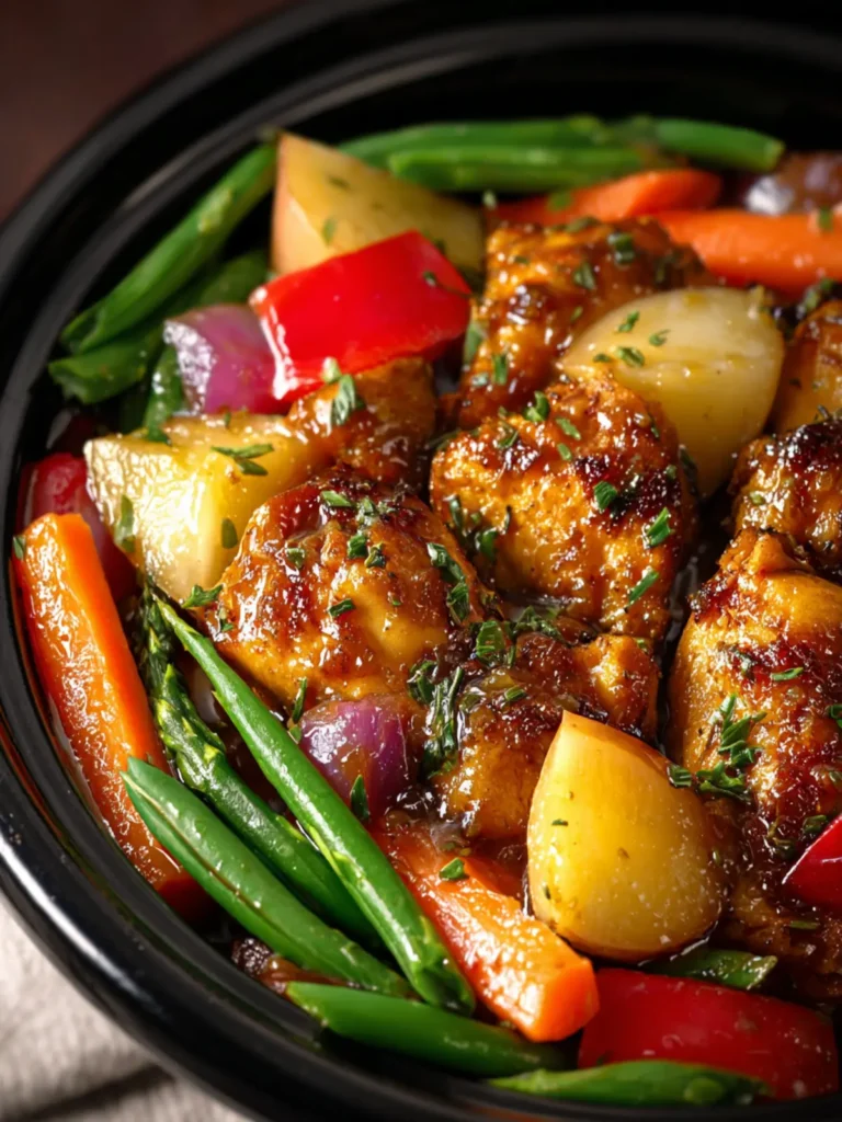 Honey Garlic Chicken With Vegetables First Image