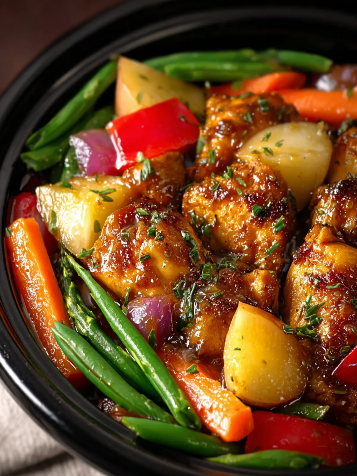 Honey Garlic Chicken With Vegetables First Image