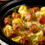 Crock Pot Meatballs and Tortellini First Image