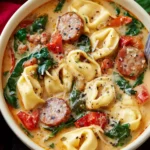 Creamy Tuscan Sausage Tortellini Soup First Image