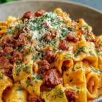 Creamy Calabrian Chili Pappardelle with Sausage & Fennel First Image