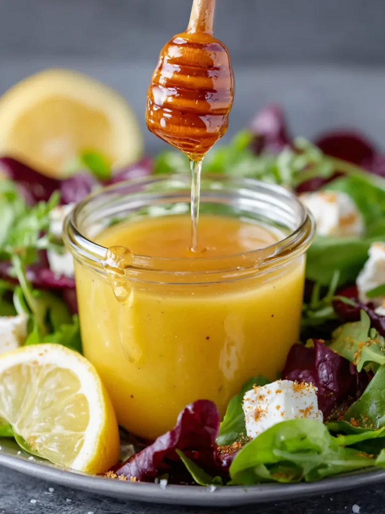 Honey Lemon Vinaigrette Salad Dressing – The Perfect Zesty Homemade Dressing First Image