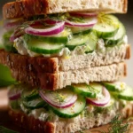 Delicious Cucumber Salad Sandwiches First Image