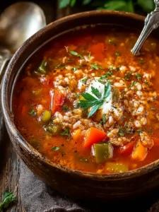 Easy Stuffed Pepper Soup Recipe: An Incredible 5-Ingredient Delight First Image