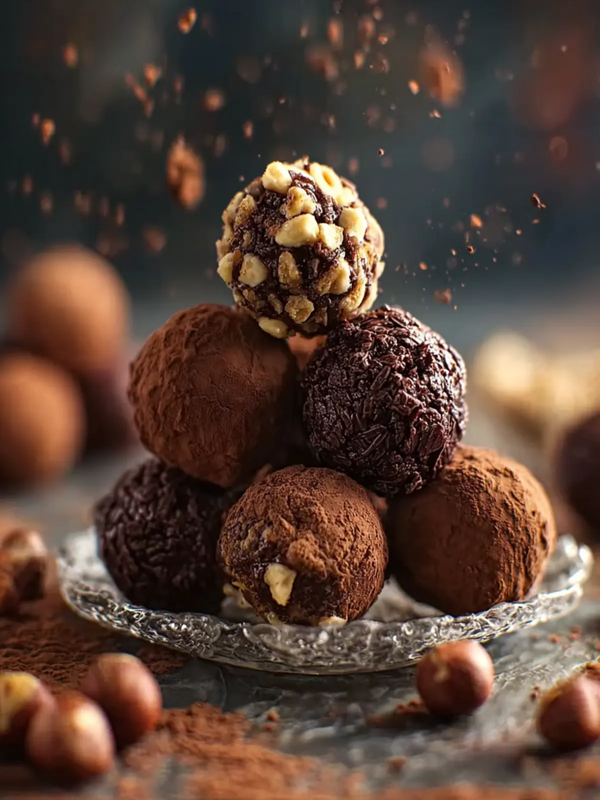 No-Bake Chocolate Hazelnut Truffles First Image