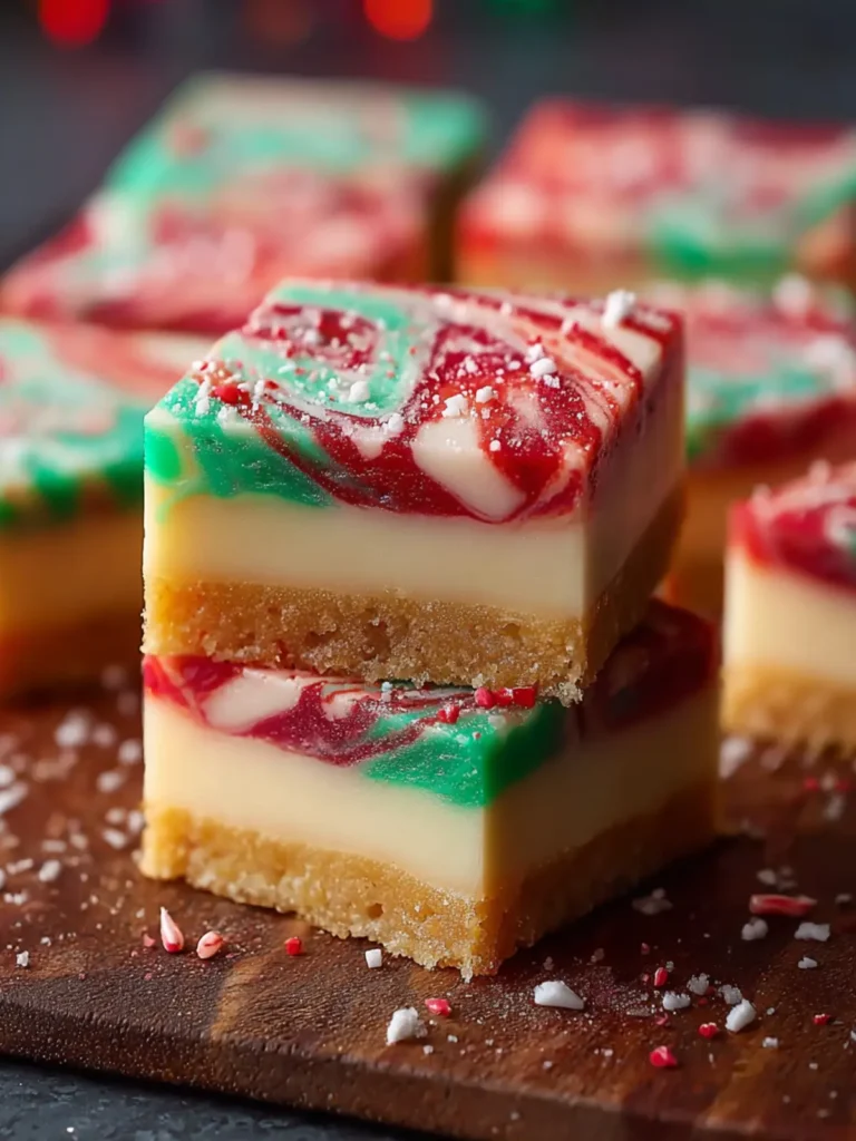 Festive Marble Sugar Cookie Bars for a Sweet Holiday Treat First Image