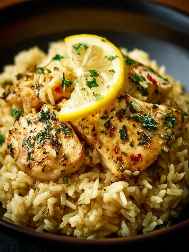 Slow Cooker Lemon Herb Chicken and Rice First Image