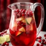 Festive Cranberry Punch Pitcher for Holiday Gatherings First Image