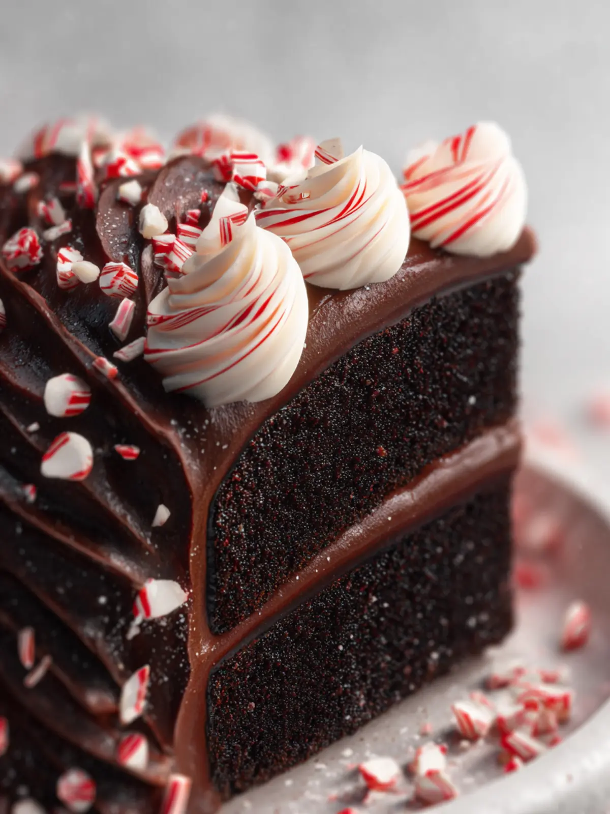 Fudgy Peppermint Chocolate Cake First Image