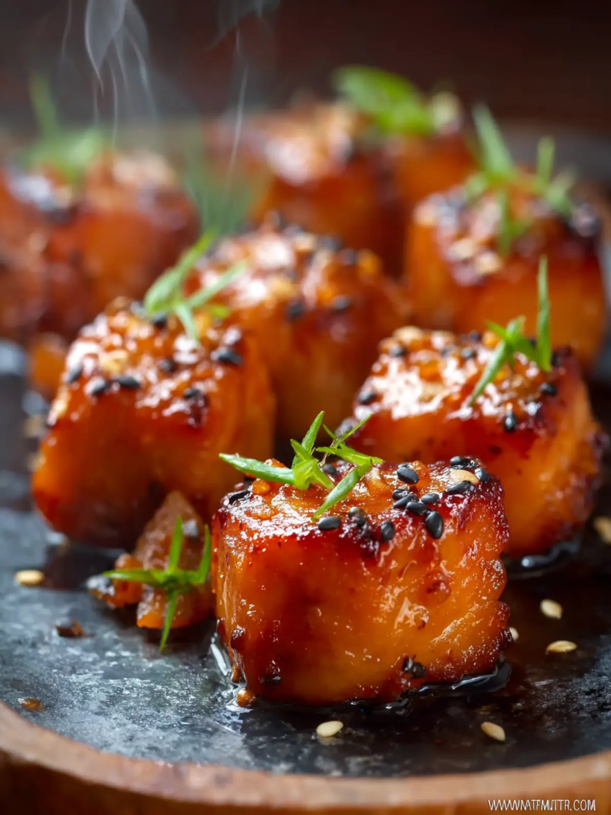 Maple Glazed Salmon Bites First Image