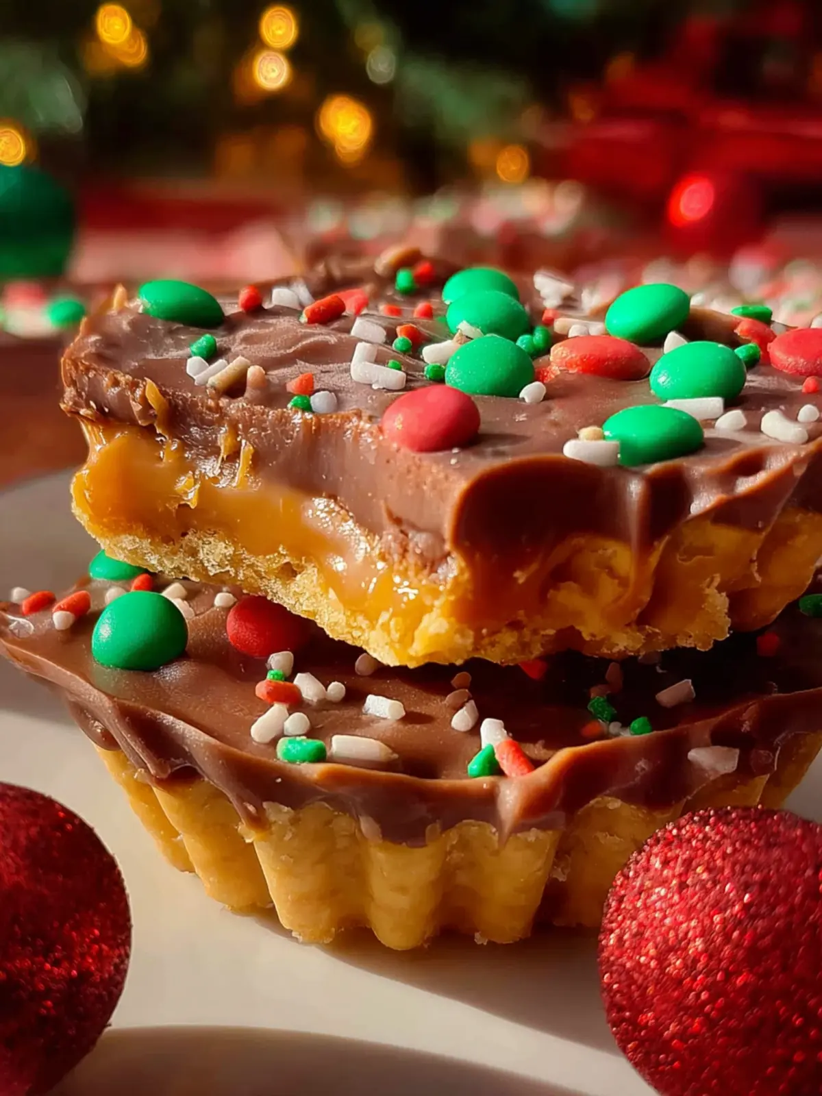 Peanut Butter Ritz Christmas Crack Cookies First Image