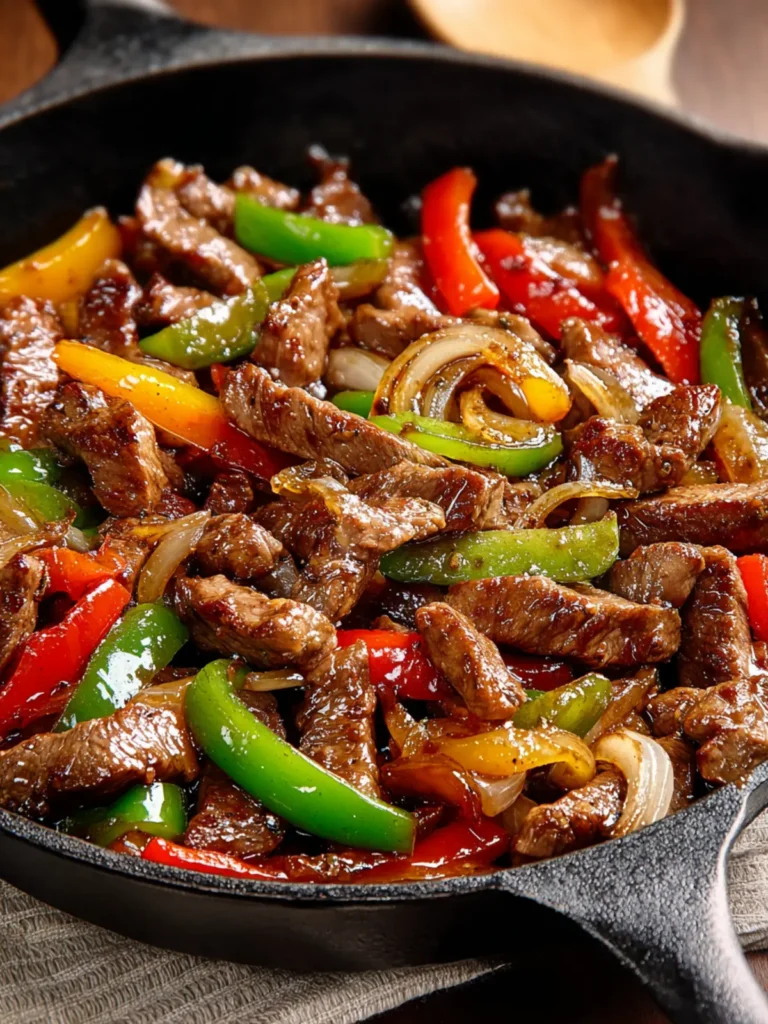 Delicious Pepper Steak Skillet First Image