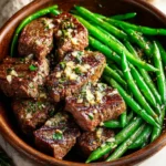 Garlic Butter Steak and Green Beans First Image