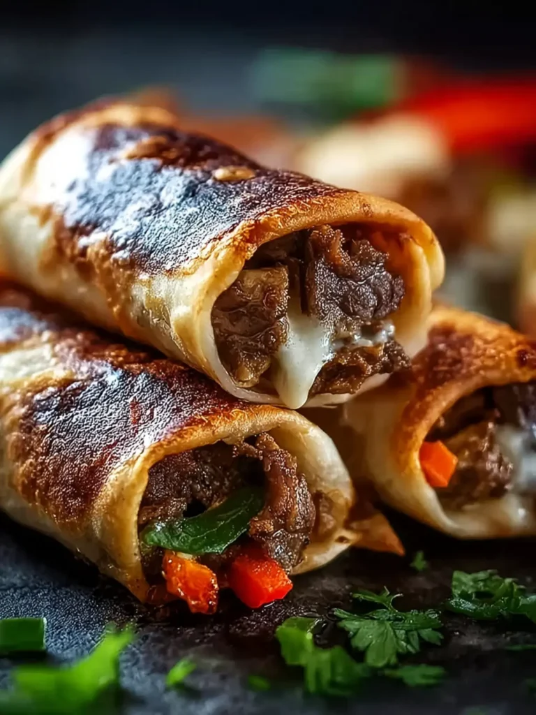 Keto Philly Cheesesteak Roll Ups First Image