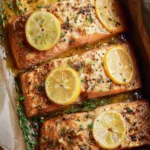 Lemon Garlic Baked Salmon First Image