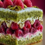 Heavenly Pistachio Raspberry Dream Cake First Image