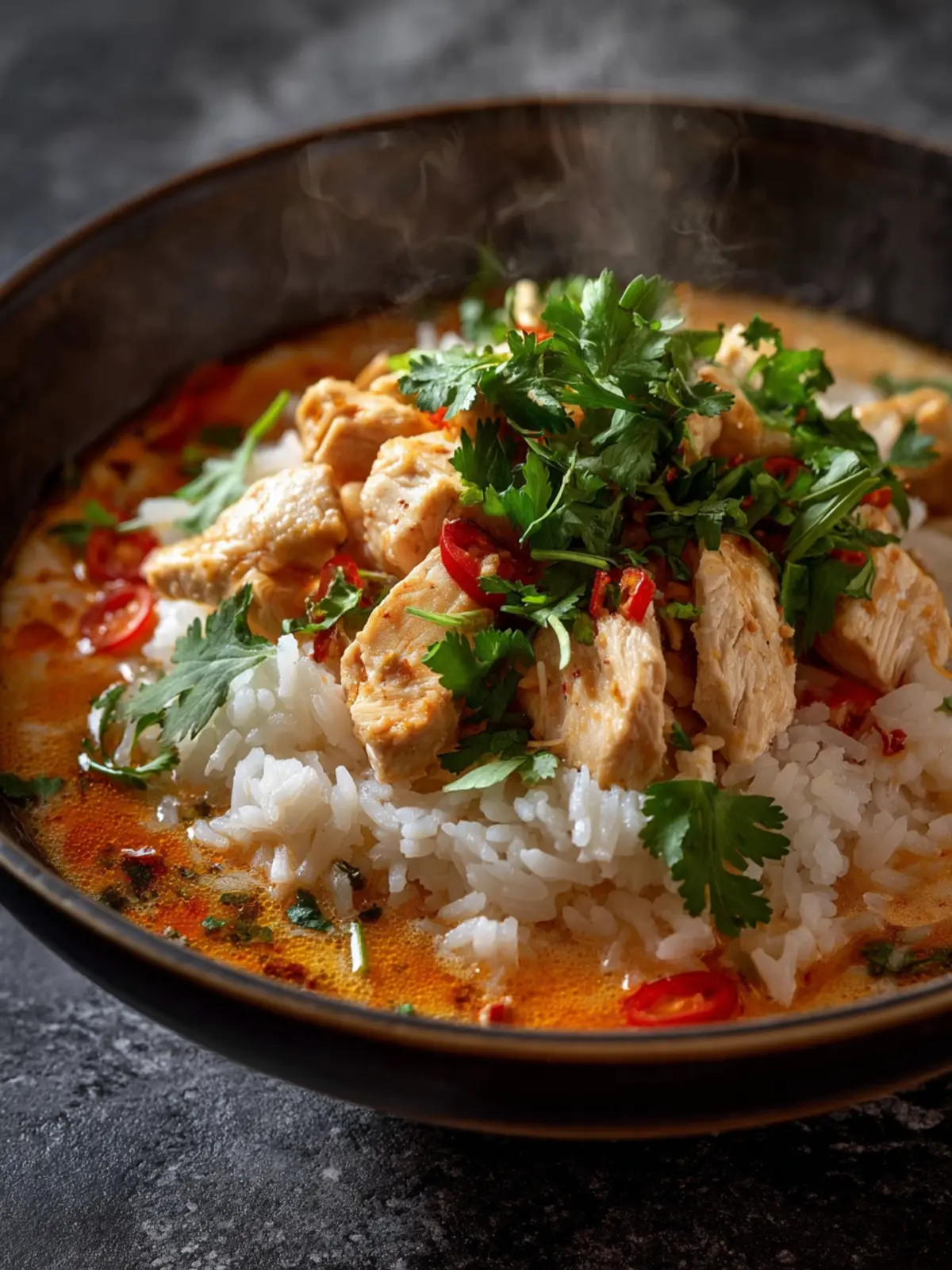 Coconut Chicken Brothy Rice First Image