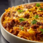 Budget Ground Beef And Cabbage Casserole First Image