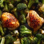 Sheet Pan Chicken and Broccoli First Image