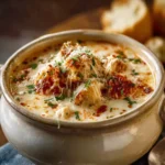 Crock Pot Creamy Chicken Parmesan Soup First Image