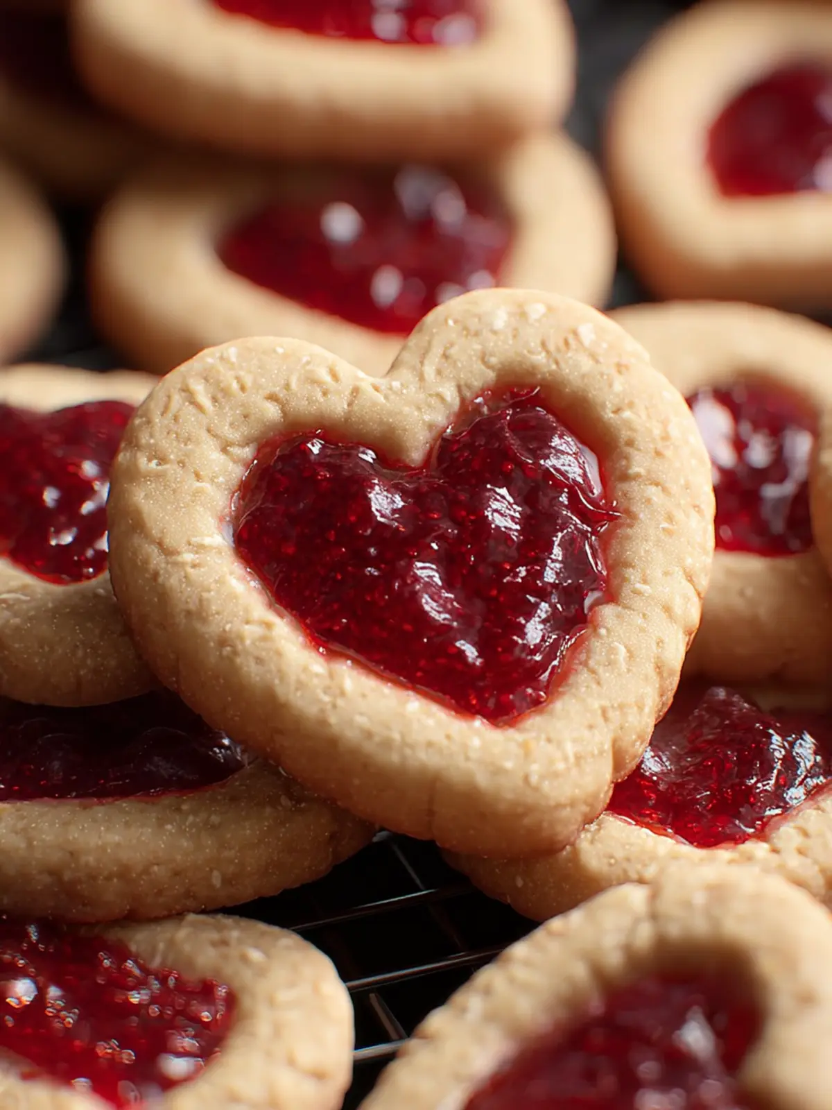Irresistible Heart Jam Cookies for a Sweet Celebration First Image