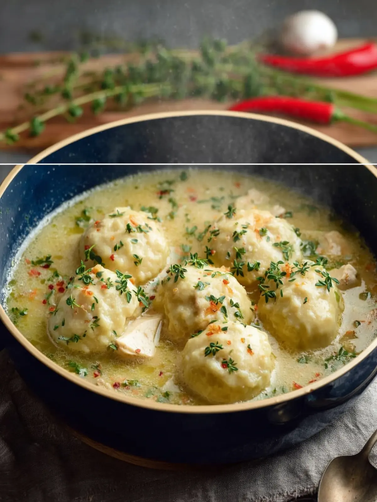 Easy Chicken And Dumplings Recipe For A Cozy Dinner First Image
