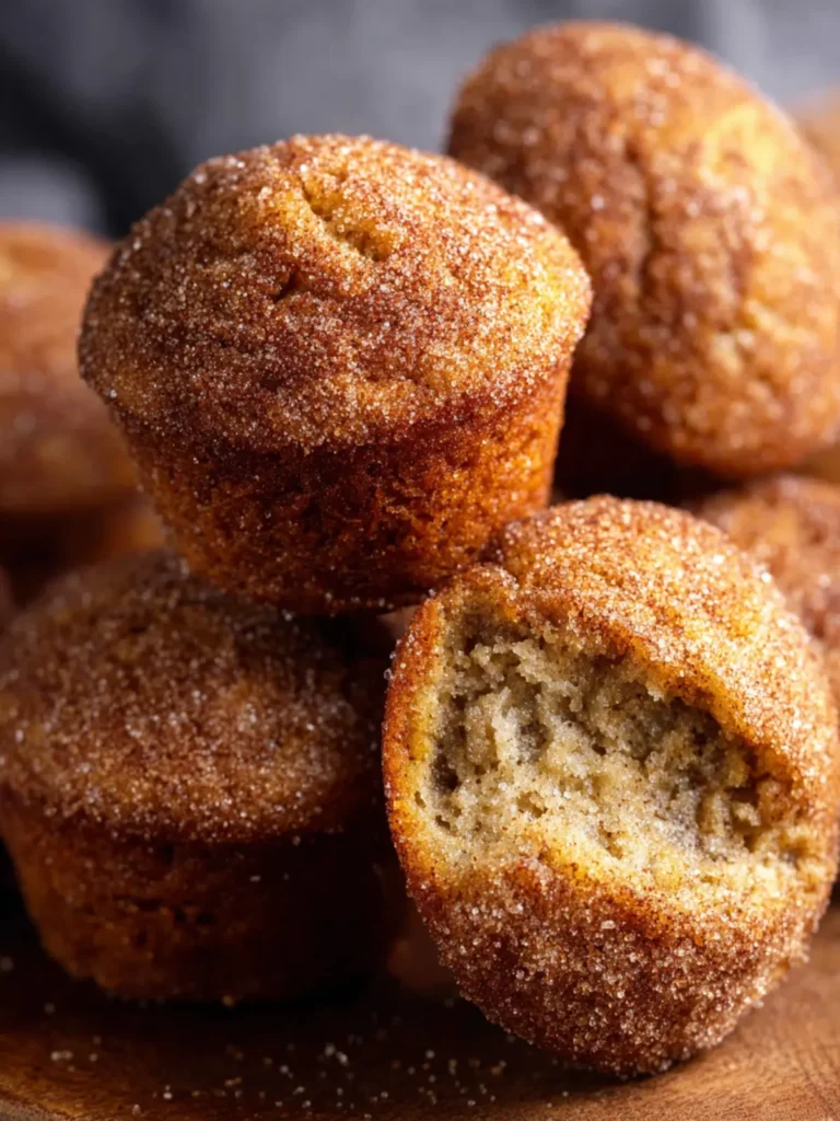 Cinnamon Sugar Mini Banana Muffins First Image