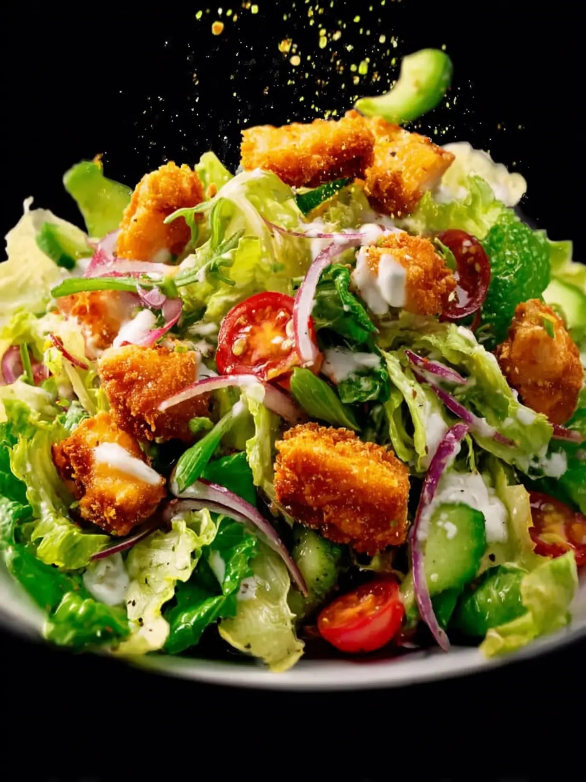Crispy Chicken Tender Salad First Image