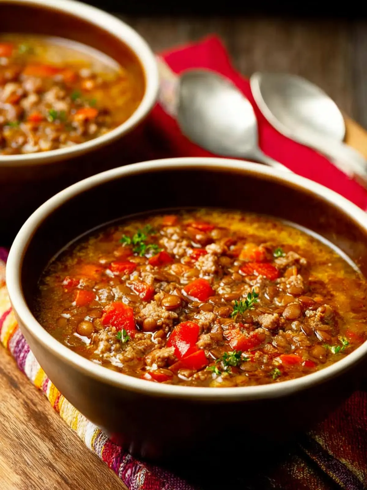 Sausage and Lentil Soup First Image