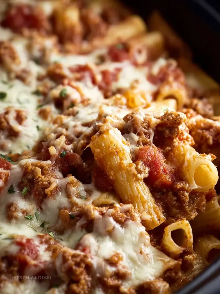 Crock Pot Baked Ziti First Image