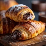 Homemade Chocolate Croissants First Image