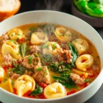 Italian Sausage Tortellini Soup Recipe First Image